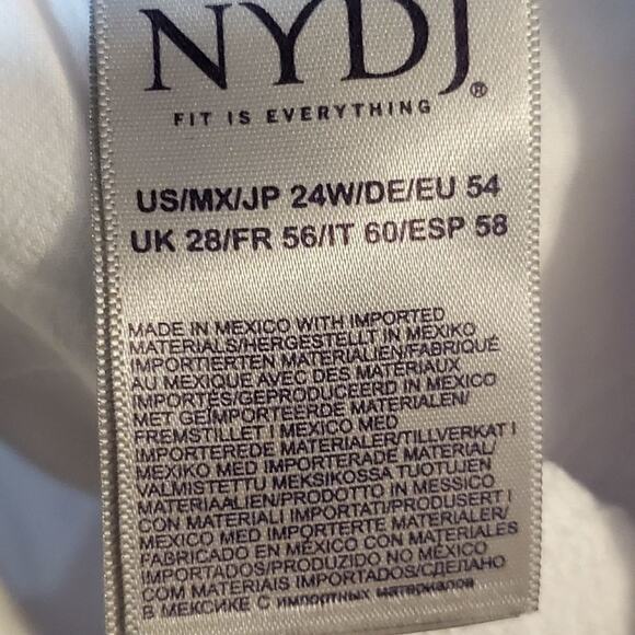 NYDJ Sheri Slim Jeans In Plus Size 24 - Picture 11 of 12